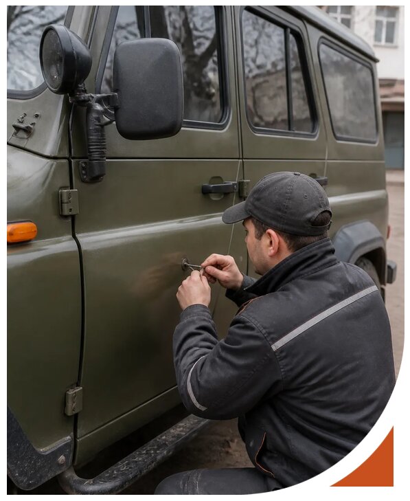 Профессиональное вскрытие автомобиля УАЗ без повреждений в Энгельсе